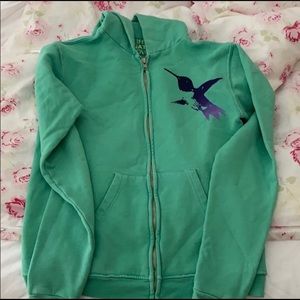 Free city seafoam green zip up size 1